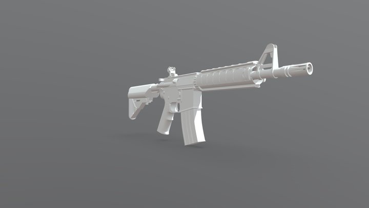 M4A4 3D Model
