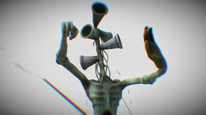 Radioactive Siren Head 3D Model
