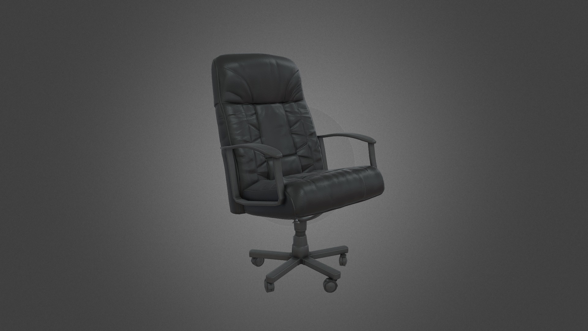 3D model Executive Chair Hire - This is a 3D model of the Executive Chair Hire. The 3D model is about a chair with wheels.