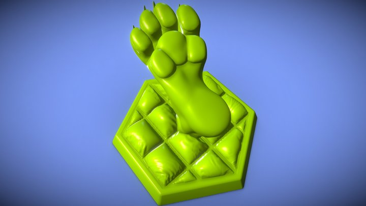 Plantigrade Feet-Paws 3D Model