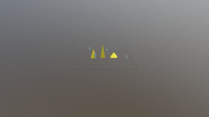 Trigger Gold Pyramids~ 3D Model