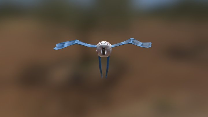 Eyeball Dragon With Texture 3D Model