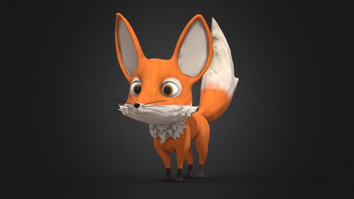 Fox, desert fox 3D Model