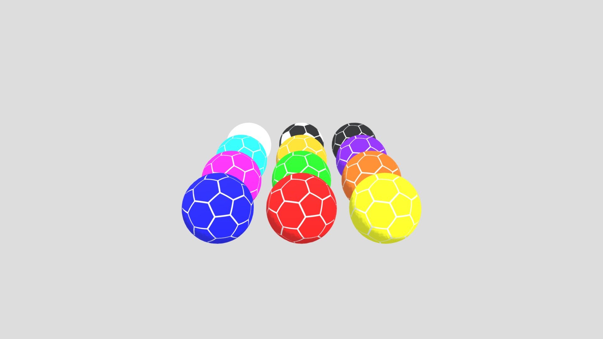 Balones de Futbol de Colores 2