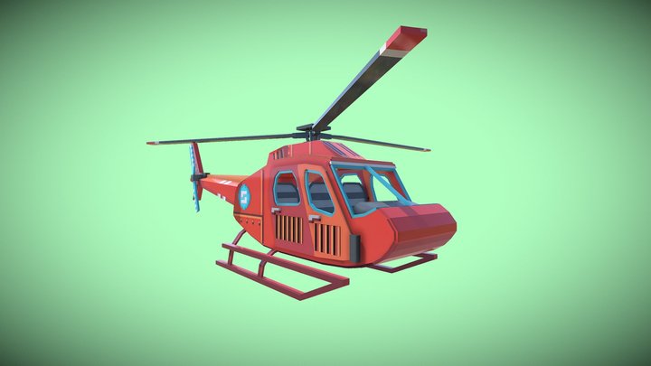 Helicopter 3D Model