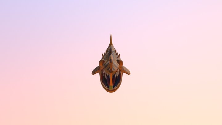 Angler Whale Low 3D Model
