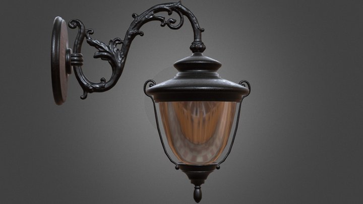 Classic wall lamp 3D Model