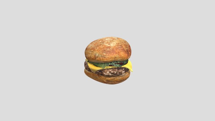 Back Yard Burgers - Classic Burger 3D Model