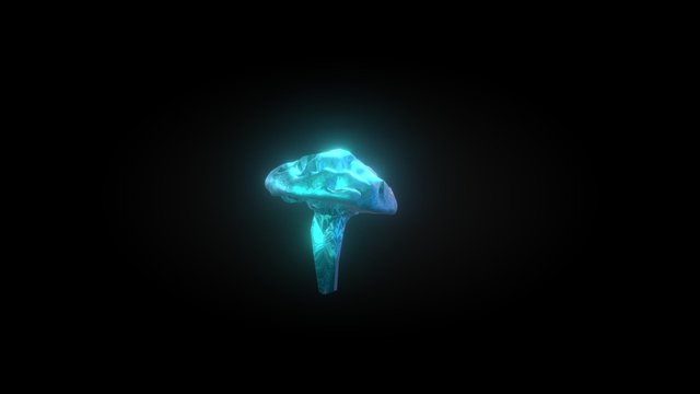 Magical Mushroom (Blue) 3D Model