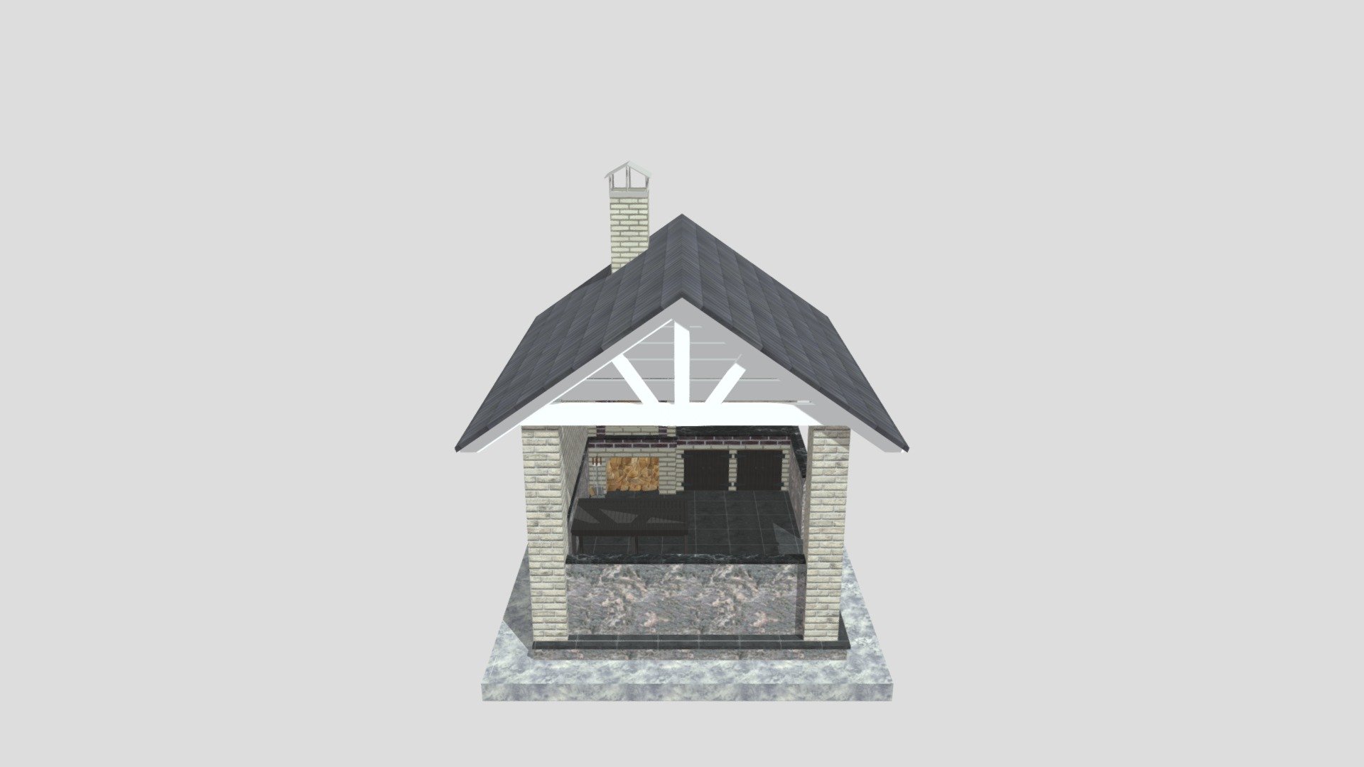 Беседка — Sketchfab embed 3D viewer