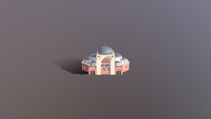Hagia Sophia  537 AD 3D Model