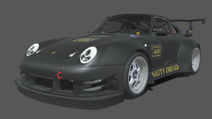 [NFS: The Run] Porsche 911 GT2 (993) RWB – Modello 3D gratuito STL