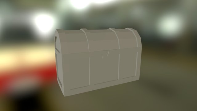 Prop Project 1: Low Poly Treasure Chest 3D Model