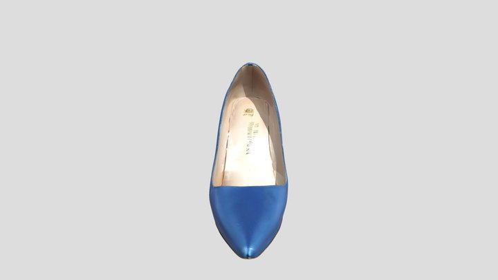 Blue Elegance Stiletto 3D Model
