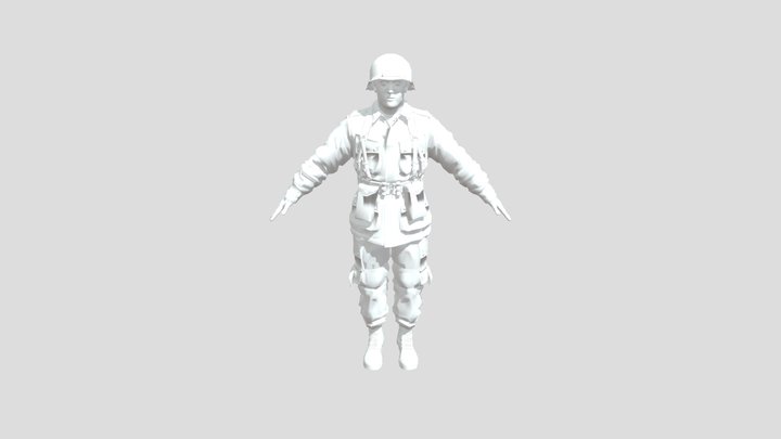 US Soldier 3D Model