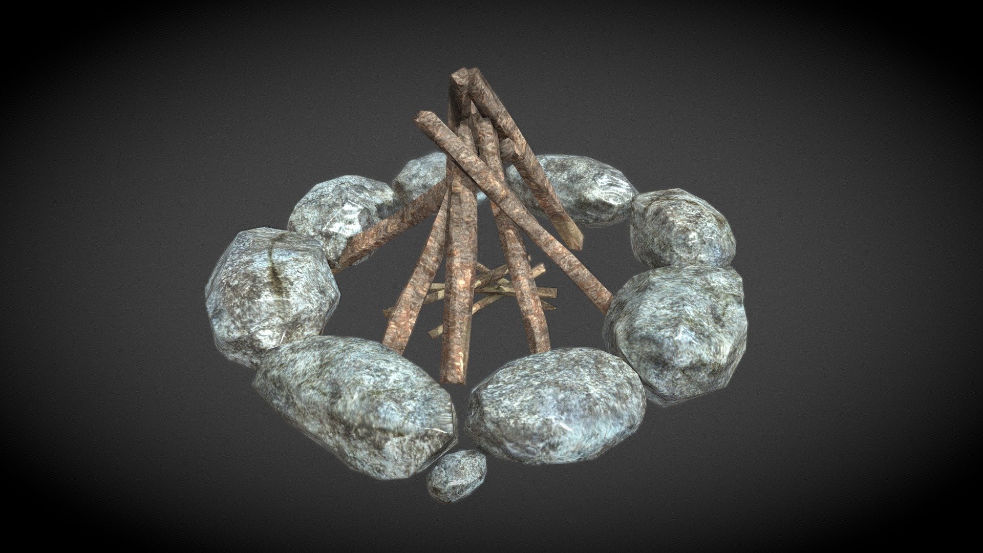 Bonfire - Download Free 3D Model By ToxaGrom (@3dAssatsForGames ...