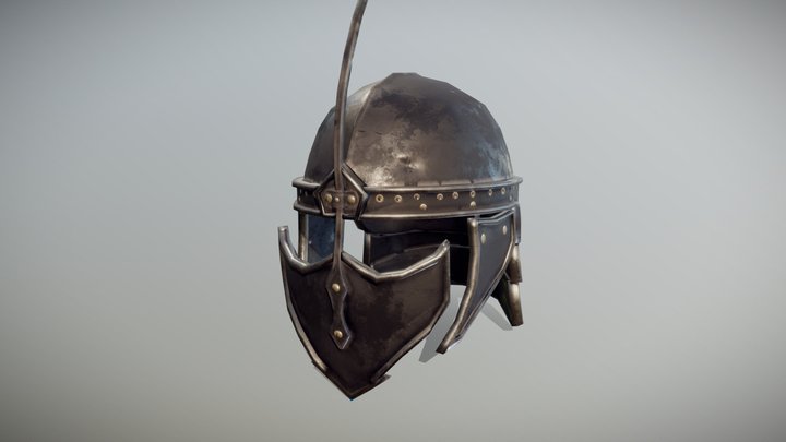 Game of Thrones Unsullied Helmet 3D Model