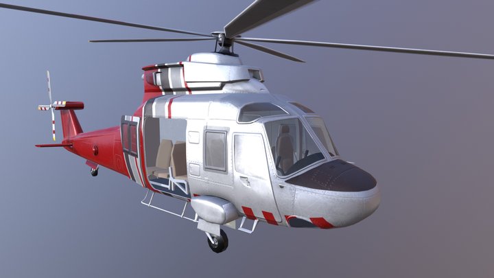 Fire helicopter 3D Model