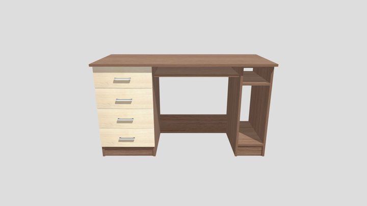 Computer Desk 3 3D Model