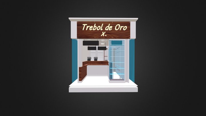 Trebol De Oro Local 3D Model