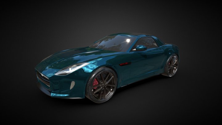 Jaguar F-Type Car 3D Model
