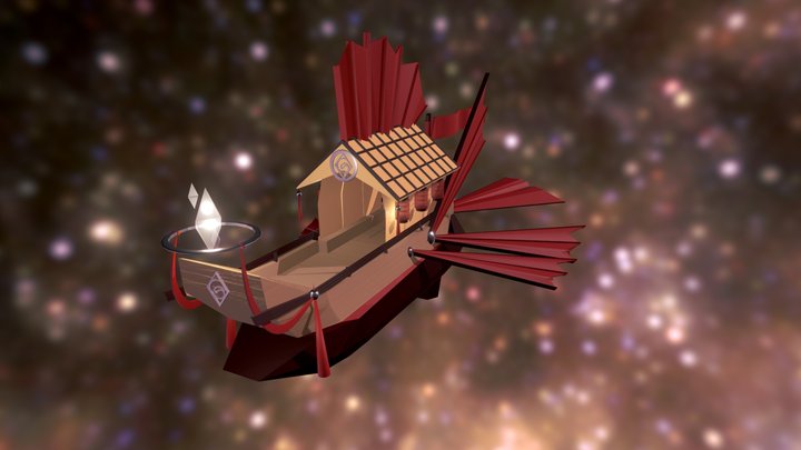 flying ship 3D Model
