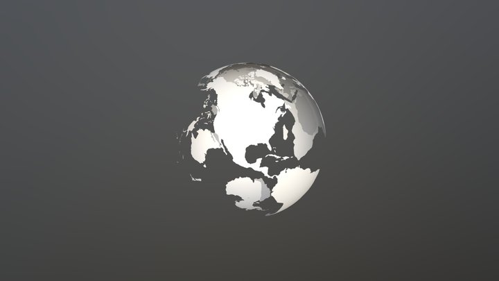 Continents 3D Model