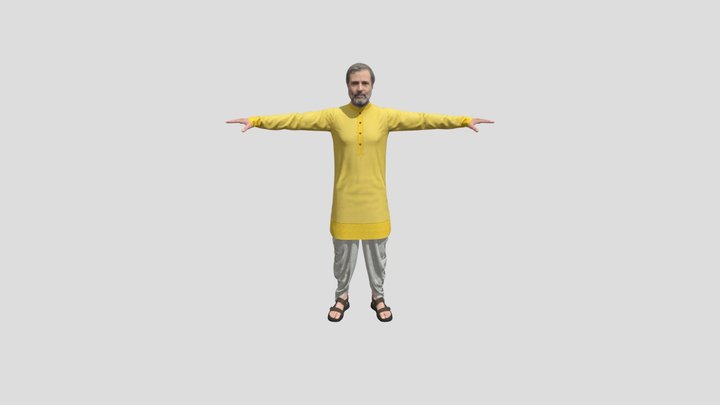 Rahul Gandhi 3D Model