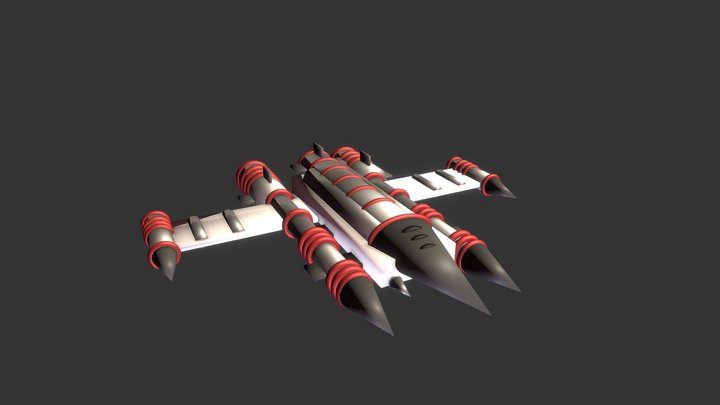 Primitives Spaceship 3D Model