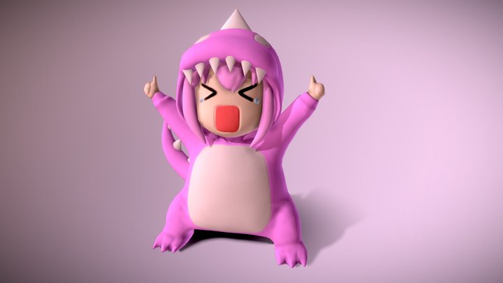 bocchi the rock  dinosaur version 3D Model