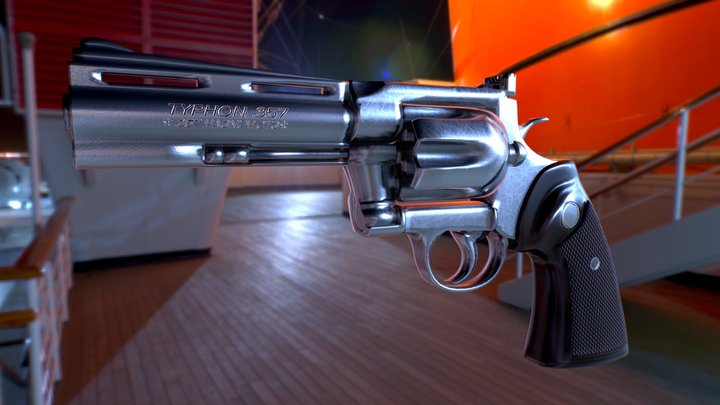 Python .357 3D Model