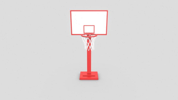 Baseketball Hoop 3D Model