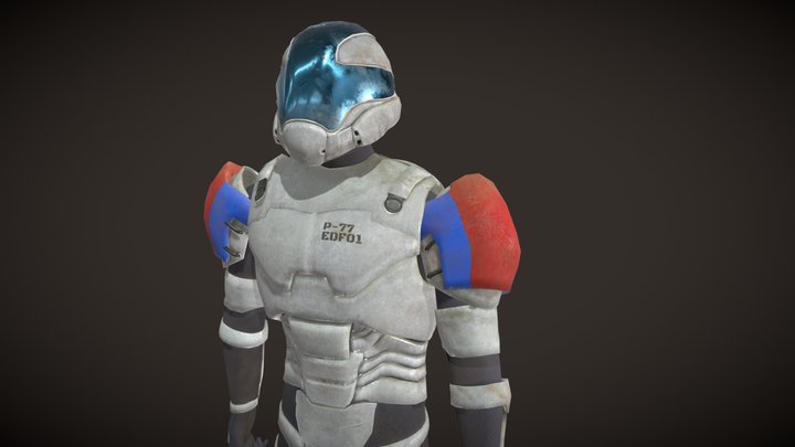 Earth Defense Force Soldier 3D Model