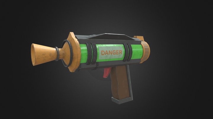 Toxic Pistol 3D Model