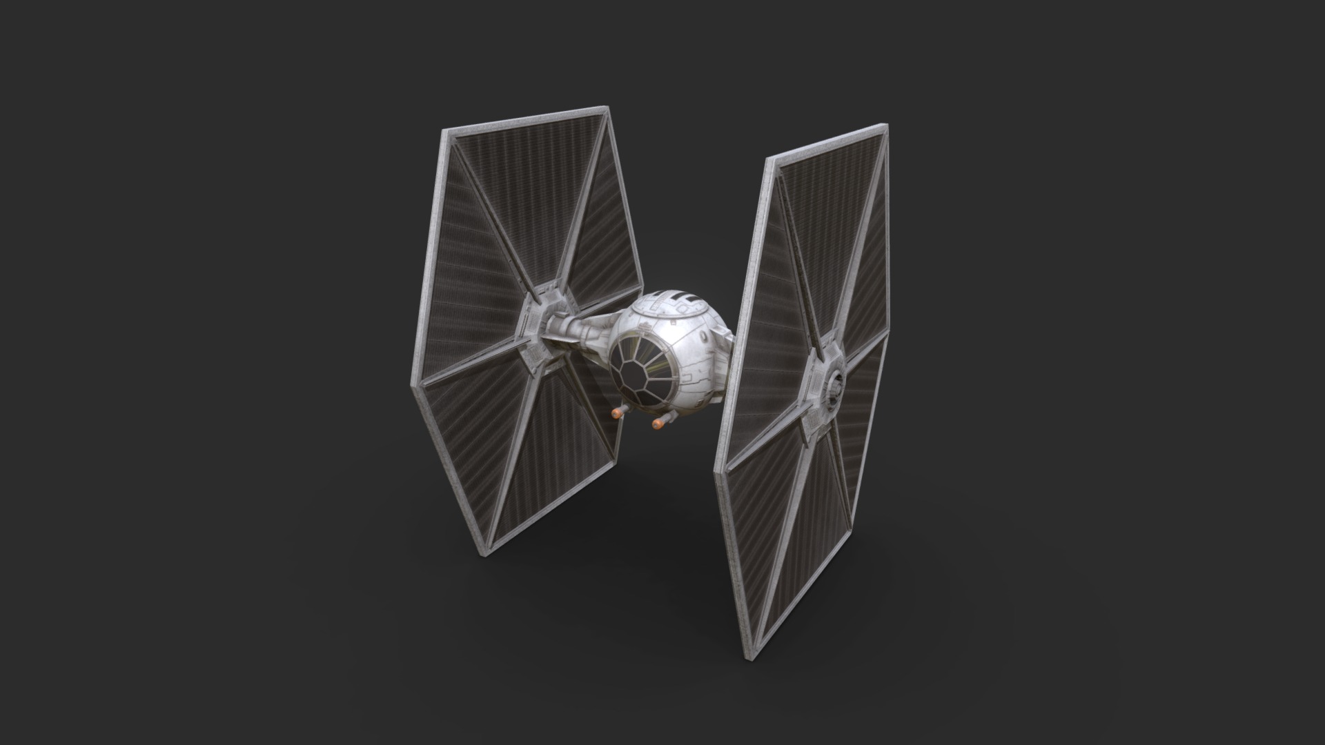 3D model TIE Fighter - This is a 3D model of the TIE Fighter. The 3D model is about a fan with a fan.