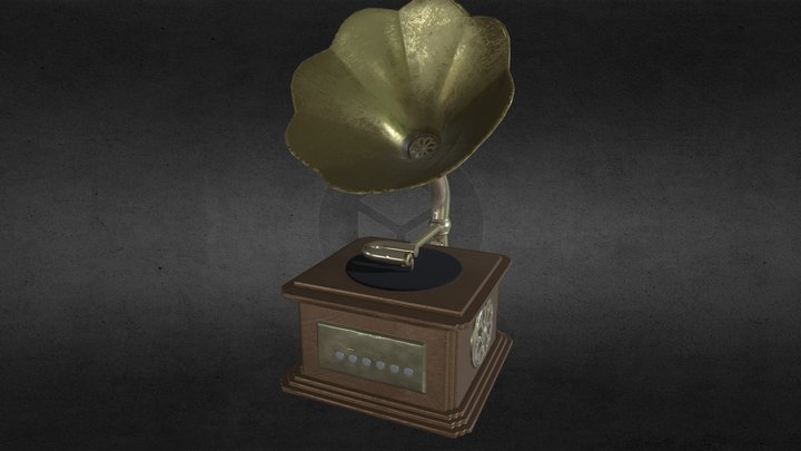 Phonograph 3D Model