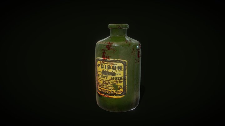 Potion bottle (poison) 3D Model