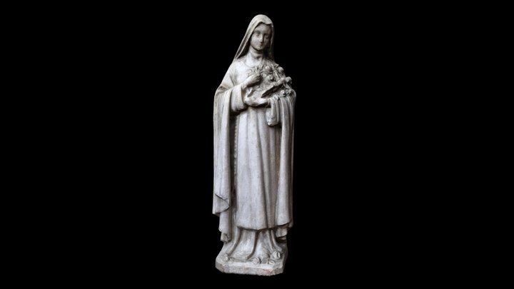 Virgin Mary Statue 3D Model