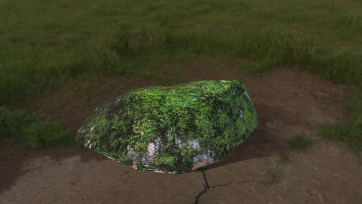 Mossy Rock 3D Model
