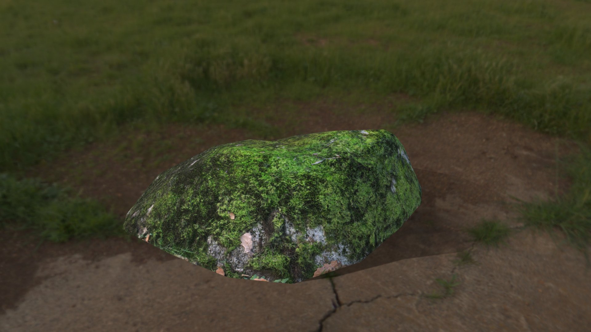 Mossy Rock  Download Free 3D model by cirno cirnoB 