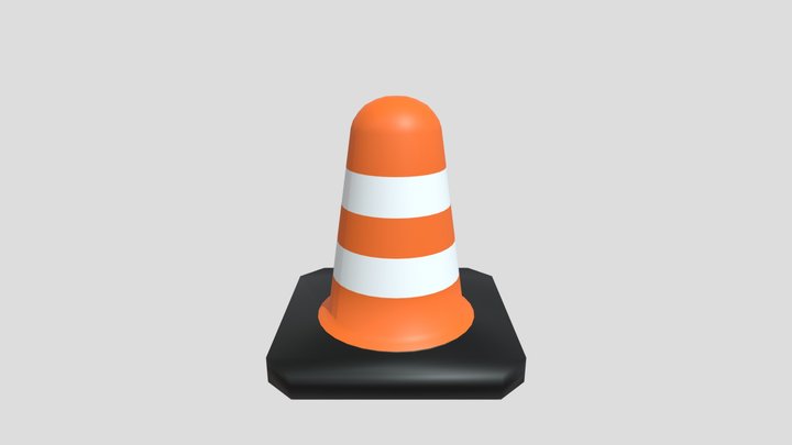 Traffic Cone 3D Model