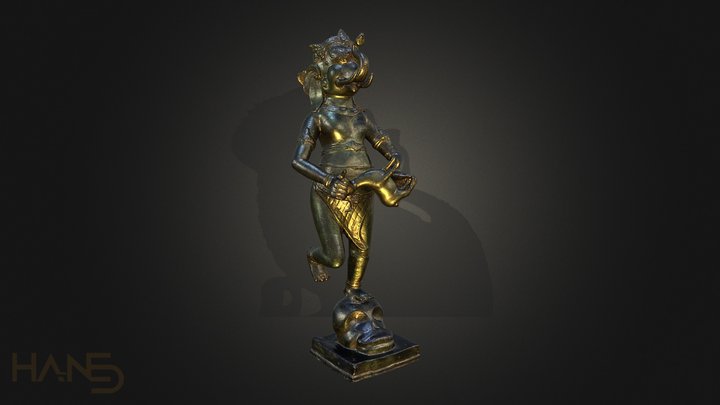 Ganesha on Skull 3D Model