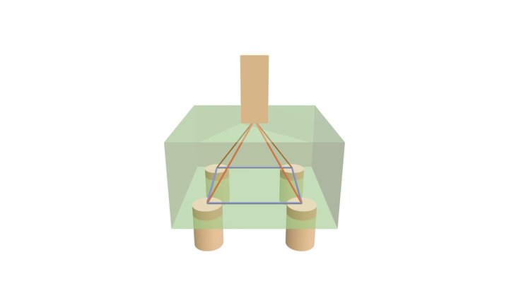 Bloco-biela-tirante 3D Model