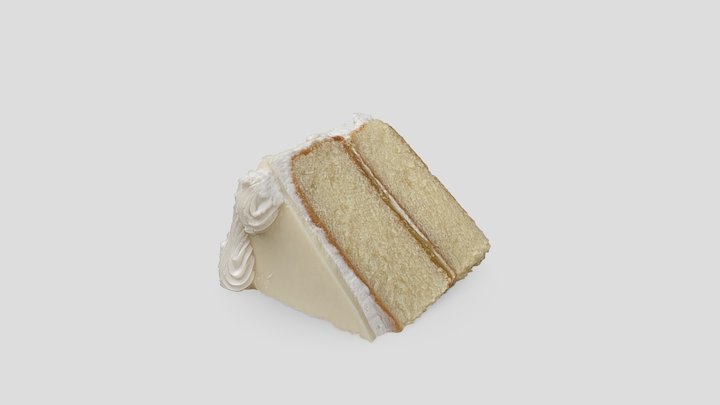 White Chocolate Lemon Torte 3D Model