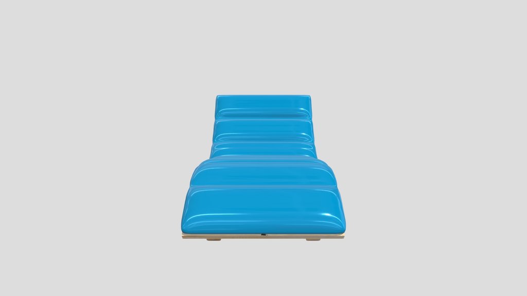 Curved Lounger With Air Mattress