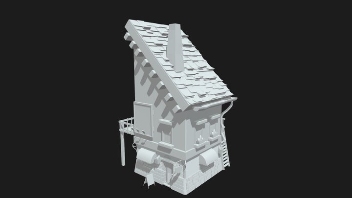 Casa de dos pisos 3D Model