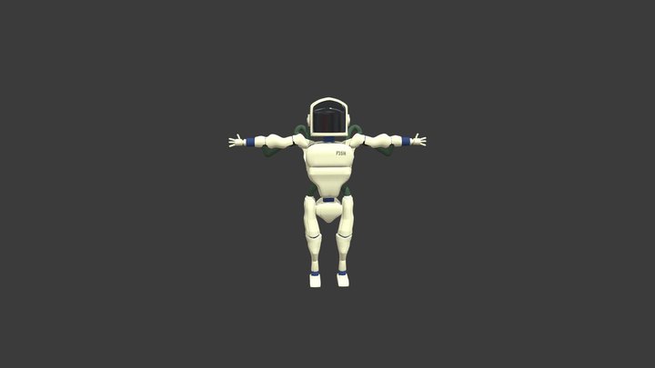 F15H - Robot Character Model (No rigging) 3D Model