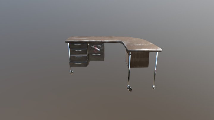 Office table horror 3D Model