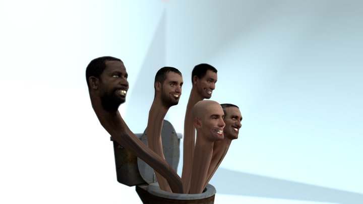 Skibidi Toilet (toilet Mens) 3D Model