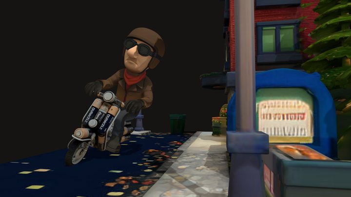 Guy Tarcasset  Duracell Bike – Kostenloses 3D-Modell STL